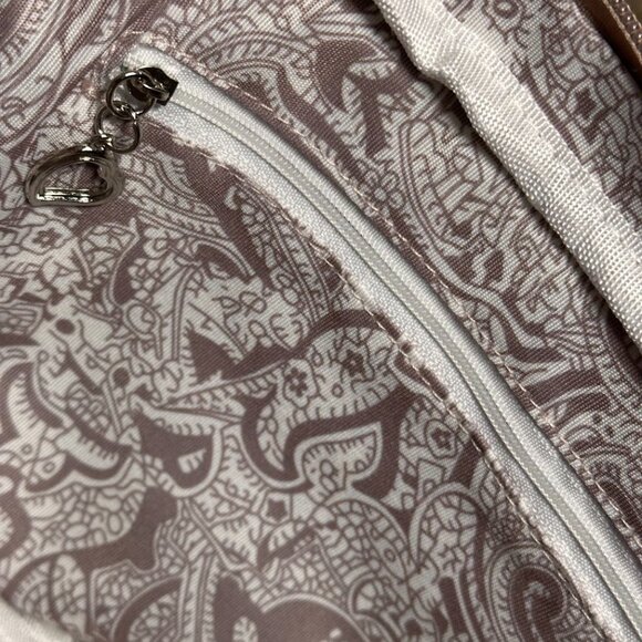 Bella Russo Crossbody/Shoulder Bag with Chain Strap Elegant Mauve Colors NWT - Picture 10 of 16